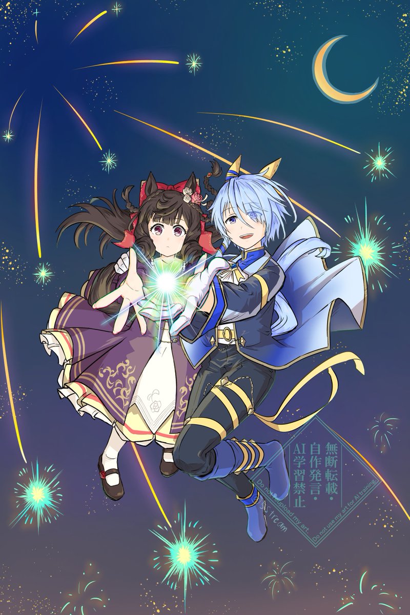 「初描きでミラクルとルビー ミラルビ初心者ですがお納めください」|ベニコンゴウ#Feb13@ガチムチ亭イラスト担当のイラスト