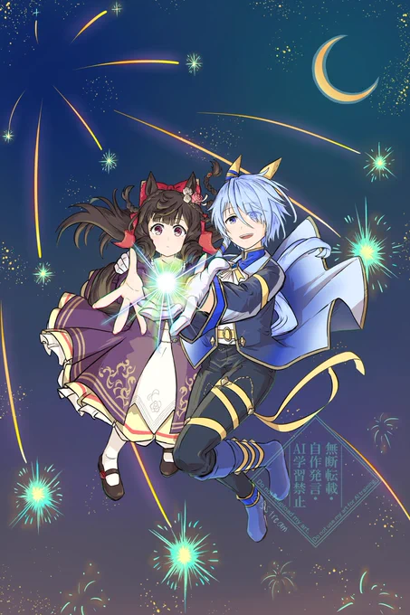 初描きでミラクルとルビー ミラルビ初心者ですがお納めください