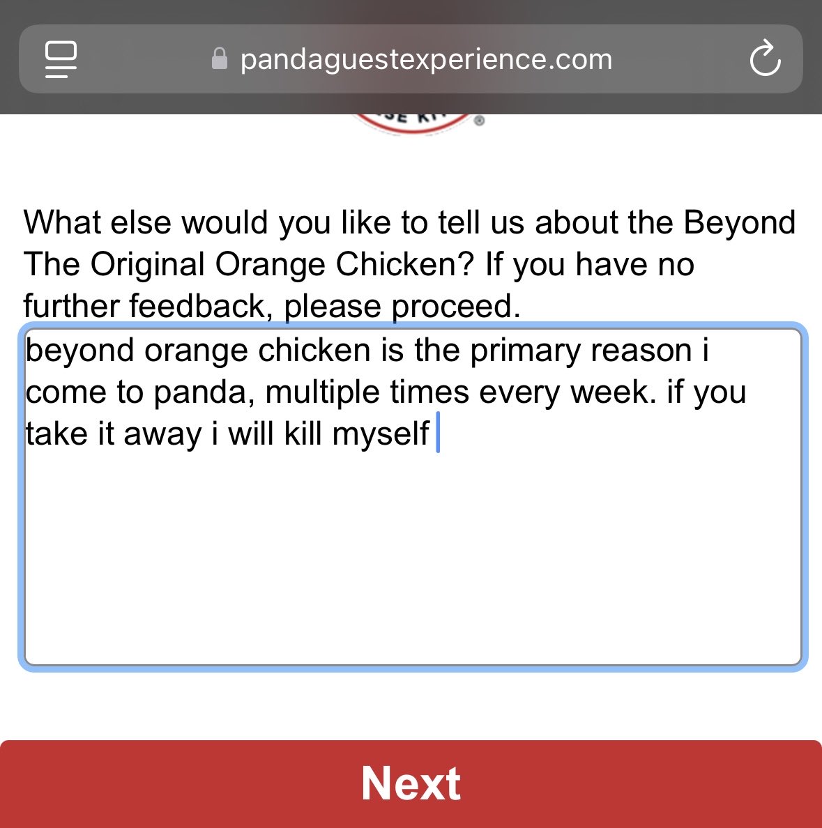 meatymcsorley's tweet photo. reminder that ⁦@PandaExpress⁩ is dead to me and i curse their name every day https://t.co/M18N4R1kw2