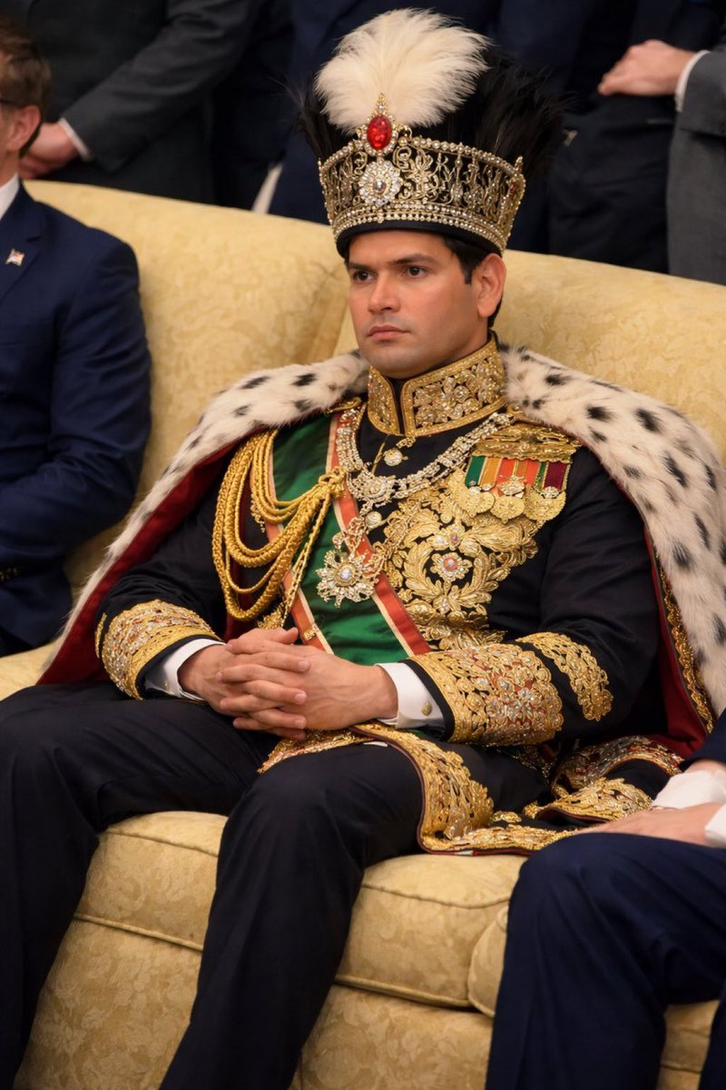 MarcoMemesRubio's tweet photo. Marco Rubio realizing he now has to lead Iran to victory https://t.co/HZmKzUV4lf