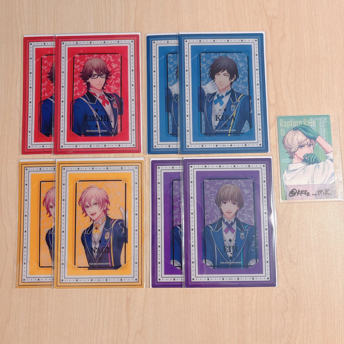 kkky_ttik's tweet photo. 【交換/譲渡】うたプリ ワンダーランド ビジュアルカード ビジュカ

譲:瑛一 綺羅 ナギ 瑛二 ヴァン 大和
求:シオン or 定価

レア⇄レアでの交換。ただいま会場内におります。ある程度交換が見つかりましたら定価譲渡へ切り替えます。よろしくお願い致します。 https://t.co/C3UTaqT0Qy