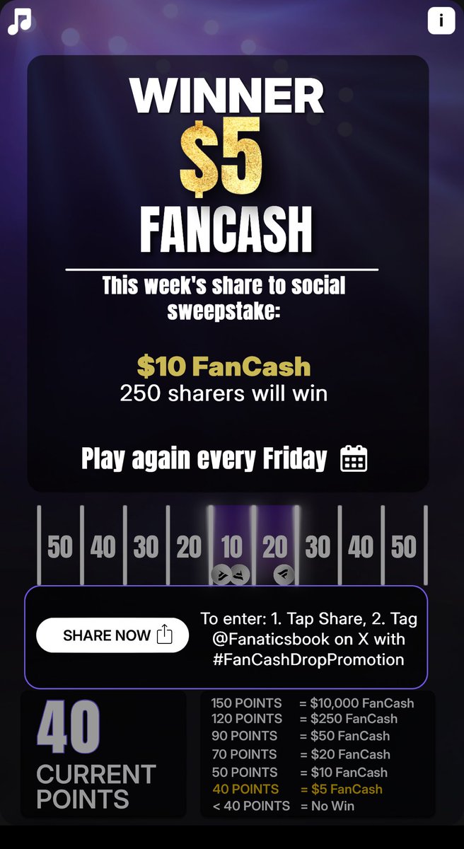 awhite26's tweet photo. Play the #FanCashDropPromotion today

 https://t.co/4ZXUx1qkB5 https://t.co/AMANlGpaCd