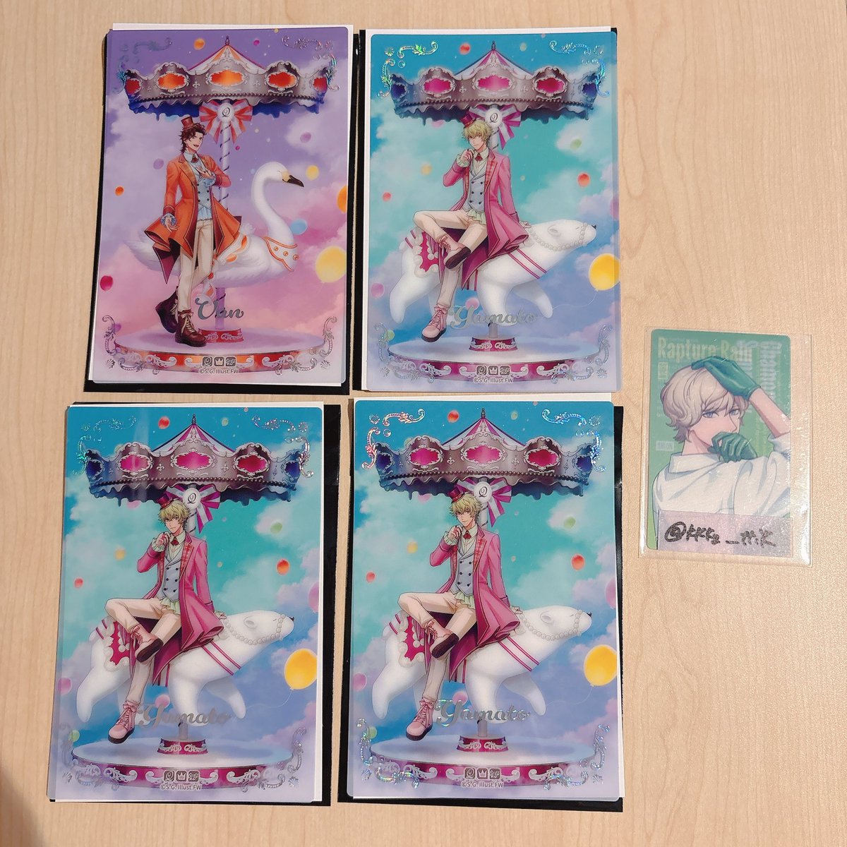 kkky_ttik's tweet photo. 【交換/譲渡】うたプリ ワンダーランド クリアカード クリカ

譲:瑛一 綺羅 ナギ 瑛二 ヴァン 大和
求:シオン or 定価

ただいま会場内におります。ある程度交換が見つかりましたら定価譲渡へ切り替えます。よろしくお願い致します。 https://t.co/0eAXq7enz3