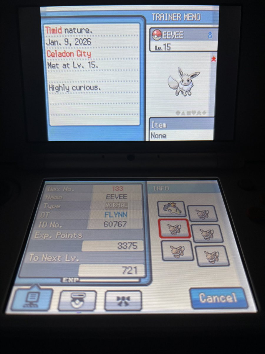Game corner shiny eevee let’s gooo😭❤️