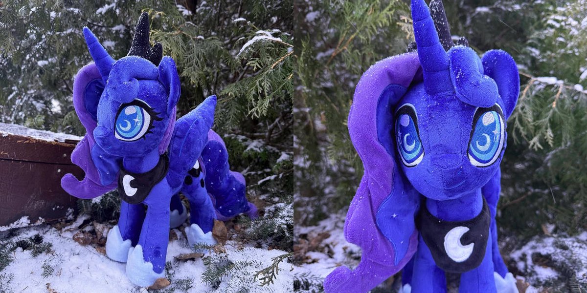 Lunaposting! We have plushies. Go get them all below: 

equestriadaily.com/2026/01/pony-p…

Header by MimikuHandmade