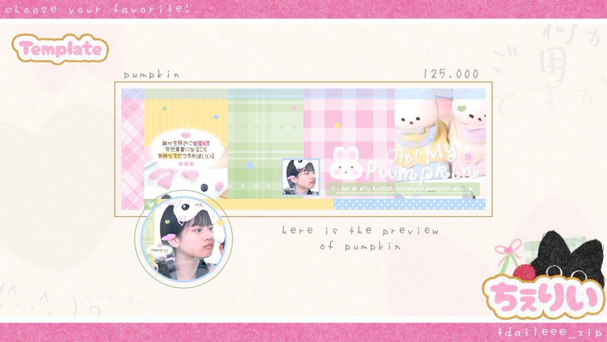 tdaileee's tweet image. help repost please, thank you! ♡

template layout lucky clover dan pumpkin sudah bisa dijemput via dm atau tele (link ada di bio) yaa! c: yang mau tanya-tanya dulu dipersilahkan 💗

#zonauang