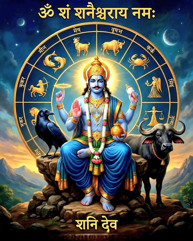 astropremk's tweet photo. ॐ शं शनैश्चराय नमः 🚩🔱 जो धैर्य 
सिखाए, अहंकार घटाए और अंत में सही 
फल दिलाए। शनि देव कृपा बनाए रखें 🖤✨

#जय_शनिदेव #ShaniDev #Sanatani
#Shanivar #DivineBlessings #शुभ_प्रभात https://t.co/6JYR1Z74vm