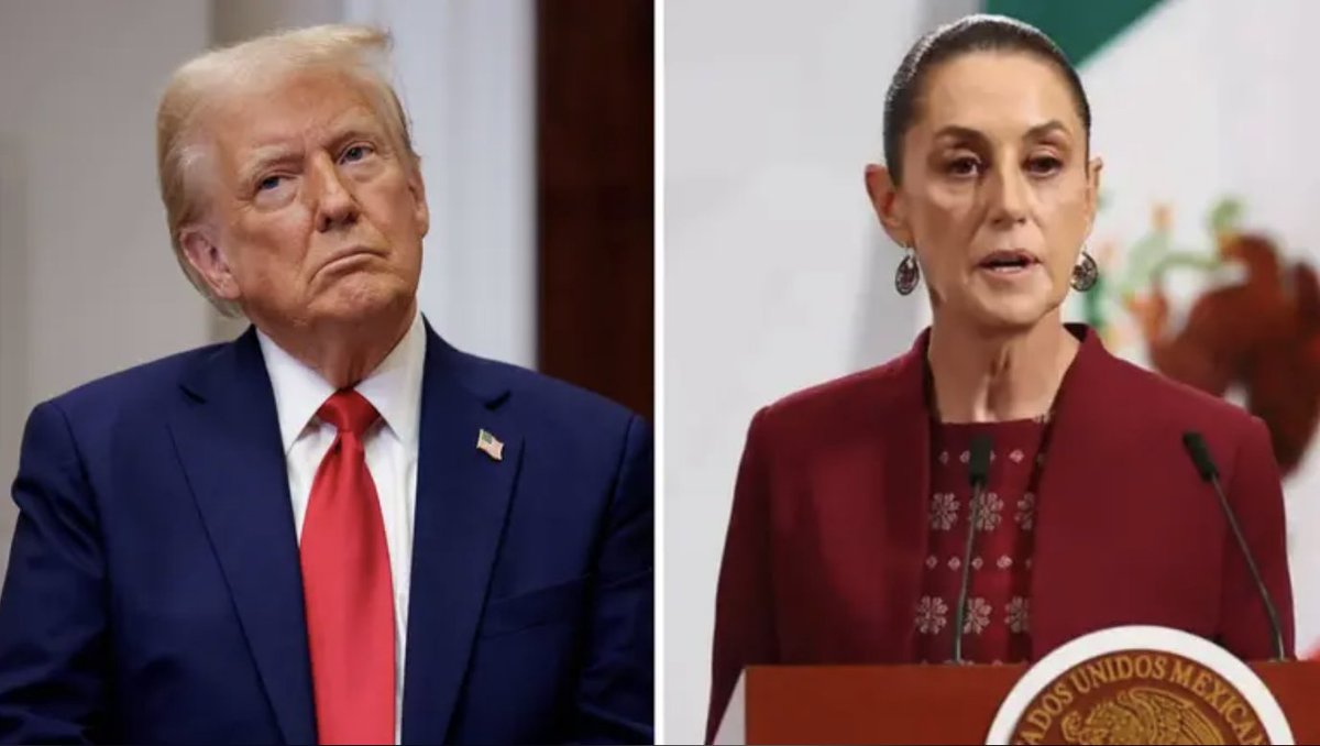 nmasunivision's tweet photo. 🇺🇸 🇲🇽 Trump considera realizar ataques terrestres en México contra los carteles: Sheinbaum respondió.
👉 https://t.co/7ekufhvp9V
✅ Sigue esta y más noticias las 24 horas en @ViX.
#ViX #ViXStreaming #ViXGratis https://t.co/zD3qODwhZY