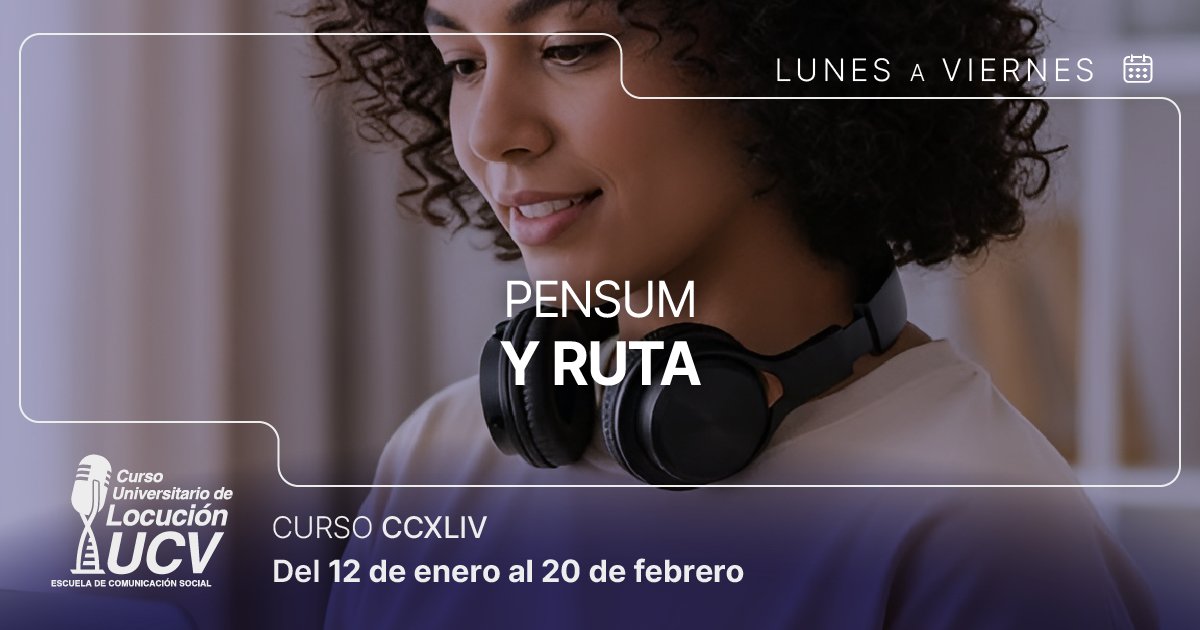 Curso Locución UCV tweet media