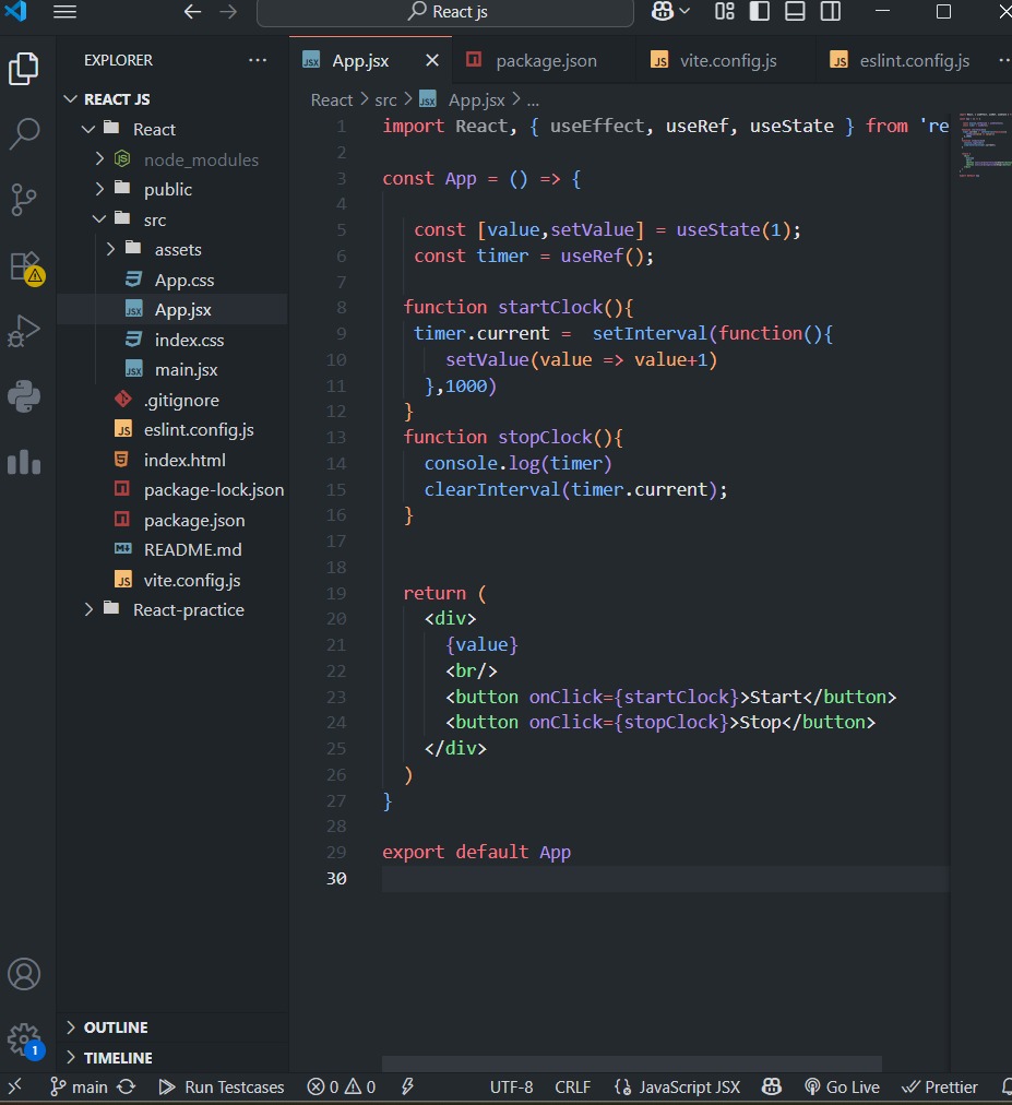 YashK47662's tweet photo. After the node and express I started react currently I am learning useRef hook and create a clock watch #FullStackJourney 💻

Created a Clock Watch in React ⏰
• useRef for mutable values
• useEffect for interval handling
#ReactJS #useRef #FrontendDevelopment https://t.co/Libk76Ffy8