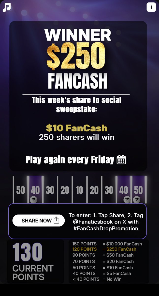 Ikeepitlong34's tweet photo. Play the #FanCashDropPromotion today

⁦@FanaticsBook⁩ thanks.  https://t.co/y6Ospf8wmH https://t.co/1aotRyEznA