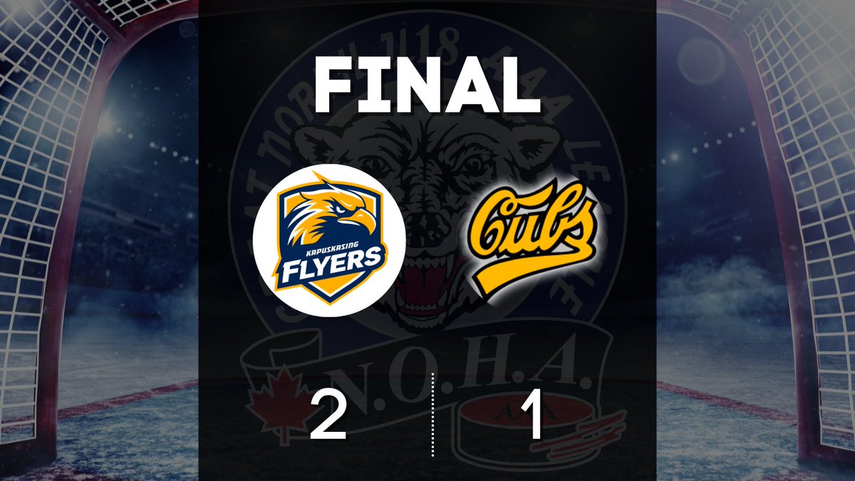 gnu18l's tweet image. Results from New Liskeard.

@KapFlyers DEF New Liskeard Cubs. Final score: 2-1.

Full stats: gnu18l.org/stats/daily-sc…

#gnu18l #aaahockey #hockey #kapuskasing #flyers #newliskeard #cubs