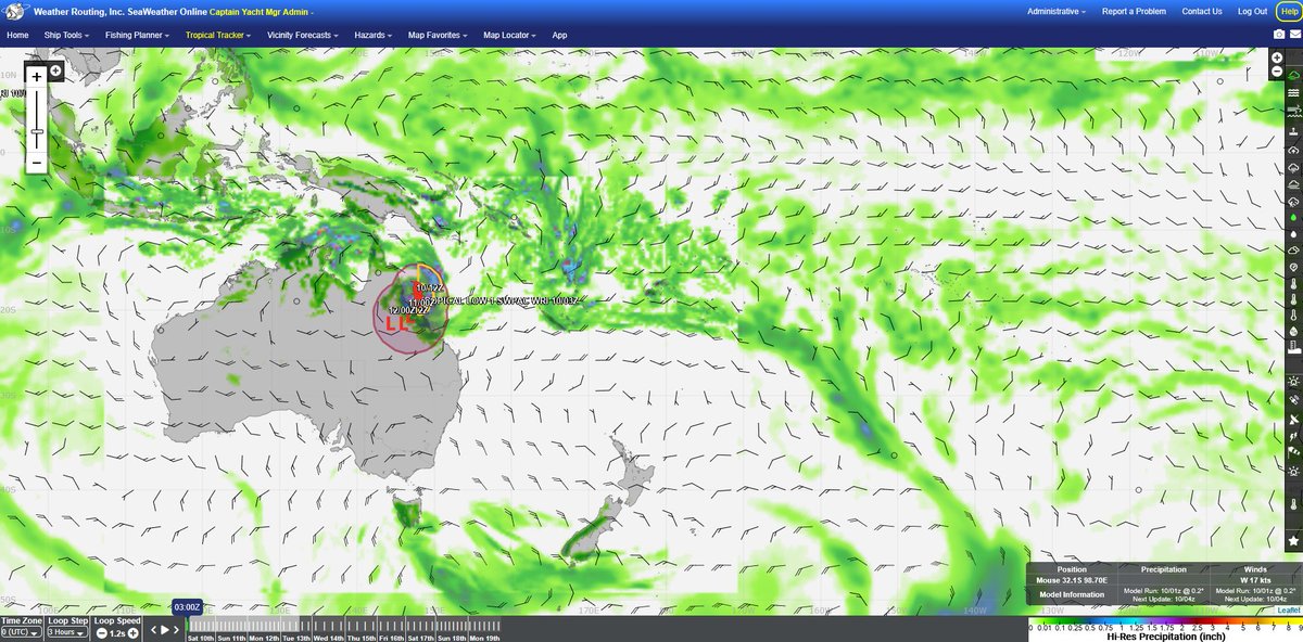 The tropics over the Coral Sea are likely to be active for the next week or so as we monitor a weakening tropical low over NE'rn Queensland and a developing system north of New Caledonia in the coming days. Contact WRI for the latest!