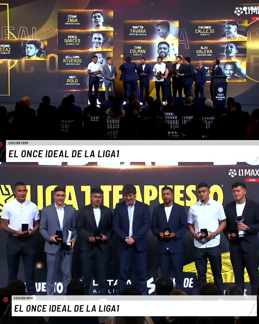 coroalonso06's tweet photo. Este es el XI ideal de la Liga 1 Te Apuesto 2025.
🎯 F. Callejo - Valera - Vidales
 🧠 Colman- Távara - Concha- Polo
        🛡️ Inga - Garcés - Riveros
                    🧤 Pedro Díaz

#Liga1TeApuesto https://t.co/P347gexBSX