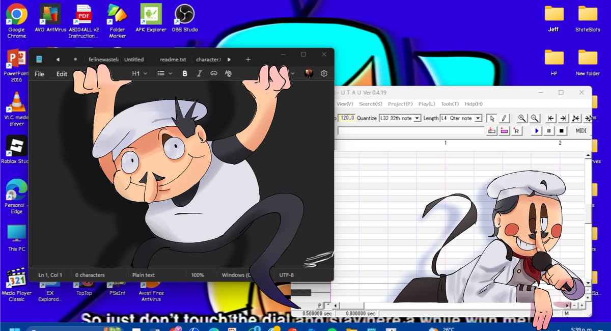 Jeeeeeeffreeeey's tweet photo. I wish I could have posted this earlier, and yeah, here's Utau Bruno #fakepeppino #pizzatower #brunopizzatower https://t.co/m19vq2fsvF