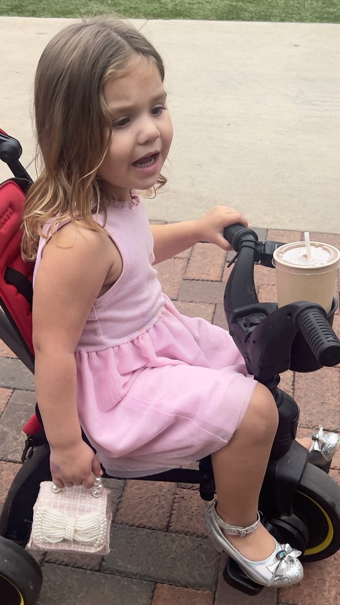 neuie's tweet photo. Great day ⁦@HistoricPearl⁩  with baby Gem. She wore her sparkly heels and carried her purse. https://t.co/BUapDS22wJ