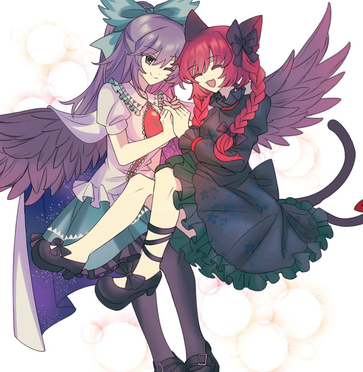 🐦🐱❤️❤️❤️❤️ #火焔猫燐 #霊烏路空 #東方Project