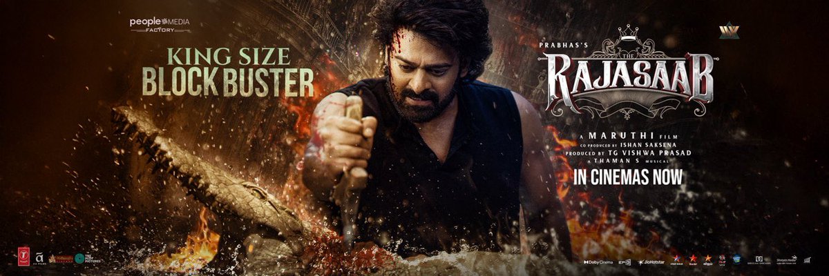 BuffTelugu's tweet photo. MAMMOTH #TheRaajaSaab 🔥

Day1 Gross WW 125 Cr + !! 

#Prabhas𓃵 THE MAN THE MYTH!! https://t.co/JDwPfrAwvW