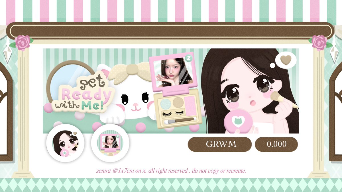 1x7cm's tweet image. any interactions are appreciated! 💗

hai! mari kenalan sekaligus bantu ospek set up dan katalog baru aku yang bernama “GRWM” 💄👛 tolong kabarin jika ada yang tidak aman ya! 😻  

#zonauang