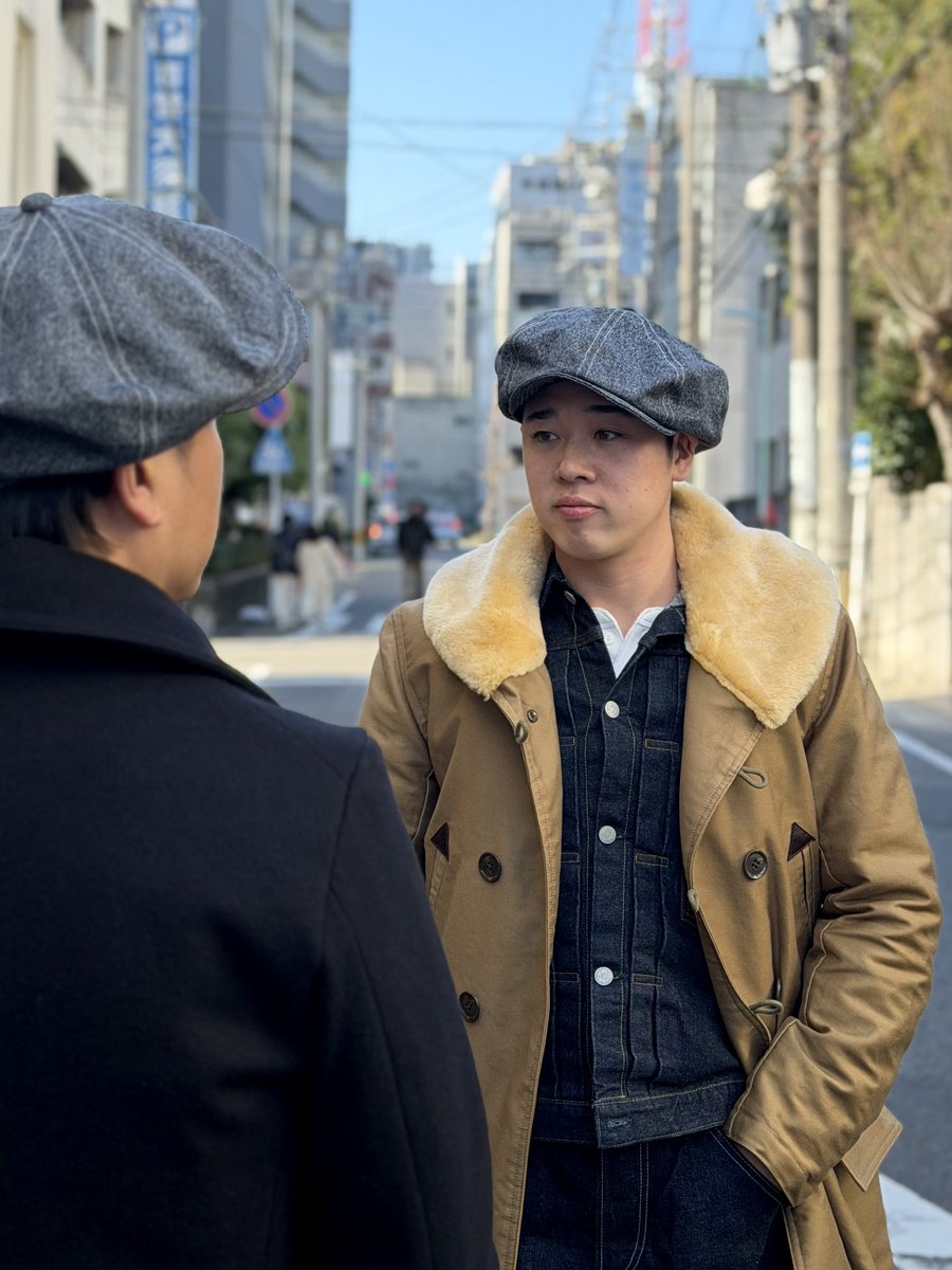 Restock】 ・Black Chambray Casquette シャンブレー素材を使用した