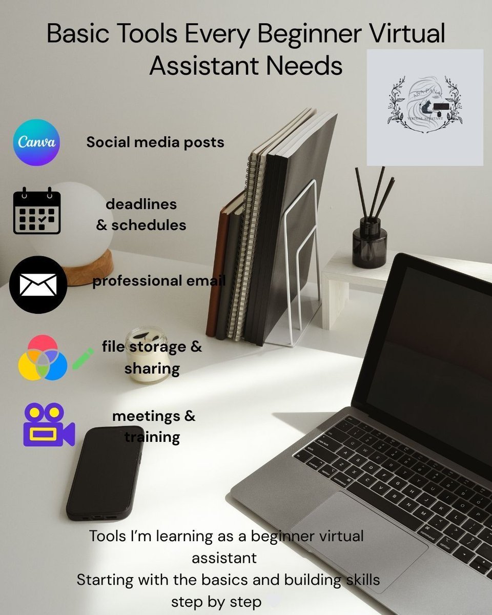 AnaMae49579's tweet photo. Tools I’m learning as a beginner virtual assistant 💻
Starting with the basics and building skills step by step 🤍 

#VirtualAssistantBeginner #VATools #OFWToVA #LearningPhase #WorkFromHomeJourney https://t.co/DOoHWJ8ovY