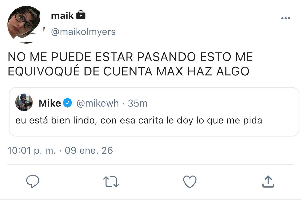 nostalg1cc's tweet image. Au #byler 

Donde Jane, en broma, sube un tweet buscándole pareja a Will y hace hit tweet

O

Donde Mike Wheeler, un streamer conocido, lo cita sin darse cuenta de que lo hizo desde su cuenta principal