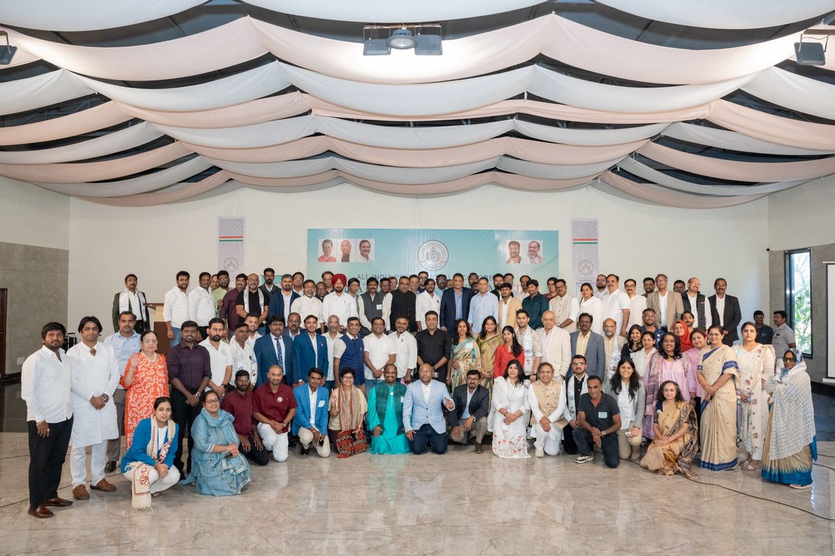 Ashish_HLA's tweet photo. Congratulations Chairman @pravchak Sir for the exemplary success of the National Executive of @ProfCong under your able leadership and guidance. Special mention to my dear @GillellaAditya for the wonderful arrangements, hospitality & care by @AIPCTelangana. We owe this to you buddy. I'm sad I could not make it coz of medical reasons. Best Wishes to All. Cheerzzz 😊😊