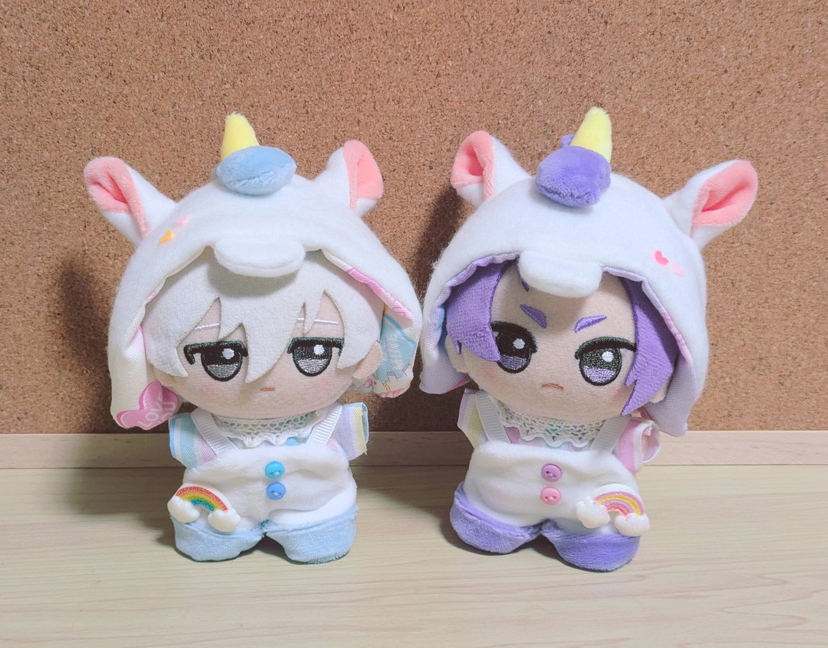 yuka_nr_labo's tweet photo. 🌈新作🌈
ゆめかわ🦄ちゃんセット
ふんわり生地で今回も2色展開です︎🌟
ちょこんと尻尾もついてます💜
次回イベント持ち込み予定になります
#ブルロ手芸部 #ブルロぬい https://t.co/VeYIcEvB18