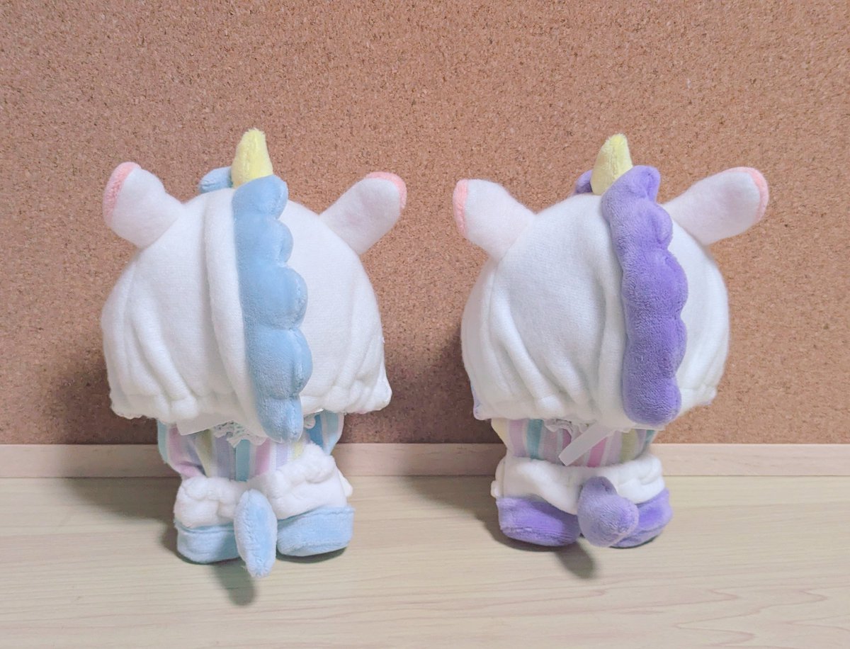 yuka_nr_labo's tweet photo. 🌈新作🌈
ゆめかわ🦄ちゃんセット
ふんわり生地で今回も2色展開です︎🌟
ちょこんと尻尾もついてます💜
次回イベント持ち込み予定になります
#ブルロ手芸部 #ブルロぬい https://t.co/VeYIcEvB18
