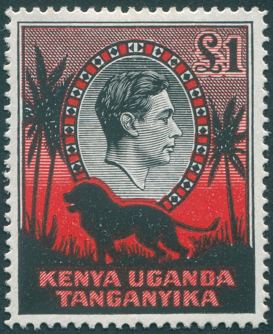 CPhilatelic's tweet photo. @Philatelovely Here is another King George VI, along with a silhouette of the King of the Jungle https://t.co/ZQ6gJSFPrn