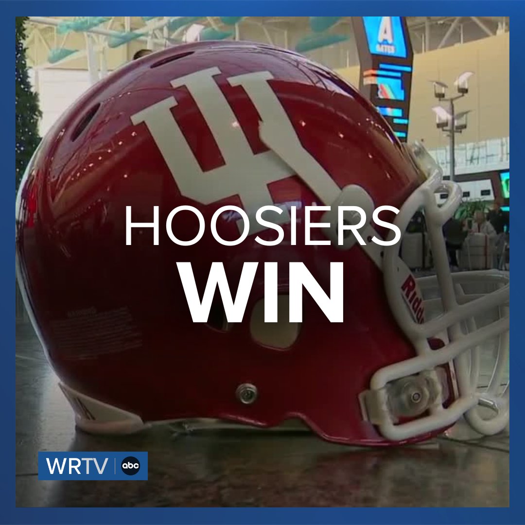 wrtv's tweet image. Indiana trounces Oregon 56-22 to win the Peach Bowl. They will face Miami in the CFP National Championship.