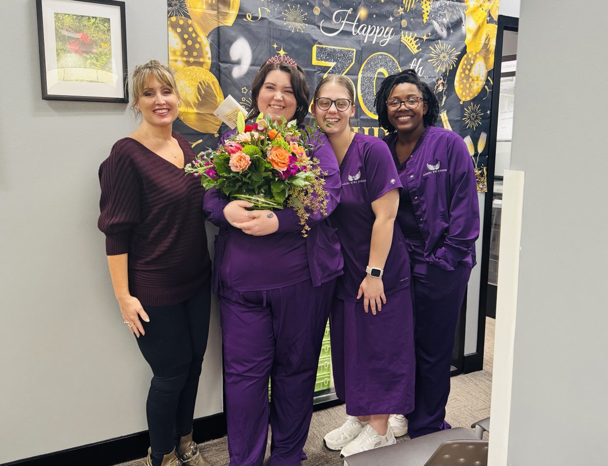 AngelEyesVision's tweet photo. Happy Birthday, to our very special CJ! Thank you for everything you give us and for allowing us to spend your thirty, flirty, and thriving birthday with you! 💜
#aevbirthdays #angeleyesvision #AEV #memphis #jackson #eyeexam #glasses #eyecare #optometricphysician #eyedoctor https://t.co/vwP6Ryya63