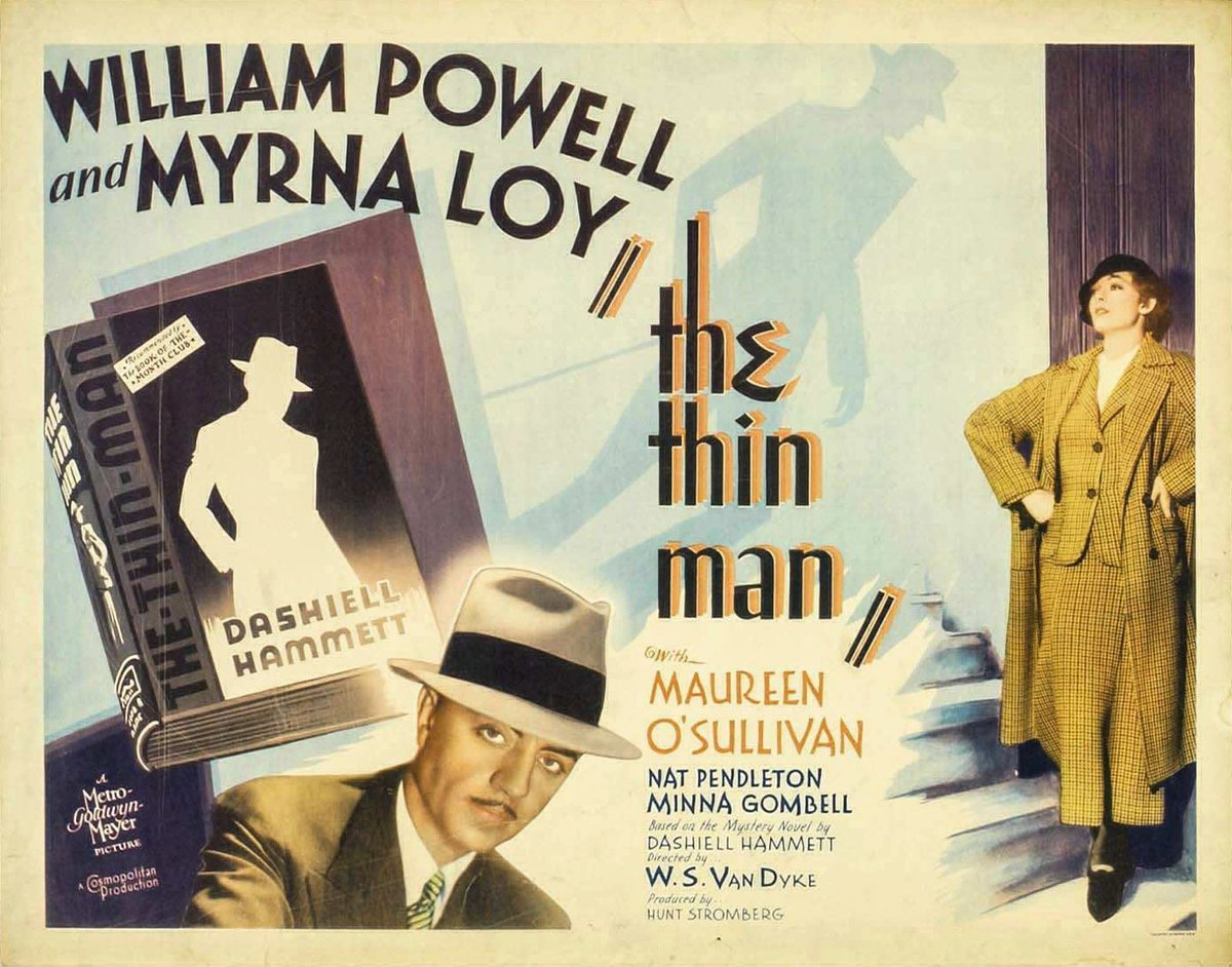 ChrisNo13366939's tweet image. Just got finished watching The Thin Man - what a swell movie (in 1930s jargon)
Nick &amp;amp; Nora Charles set the template of sophisticated crime solvers with witty dialogue - which other movies &amp;amp; TV shows (like Moonlighting) *tried* to replicate