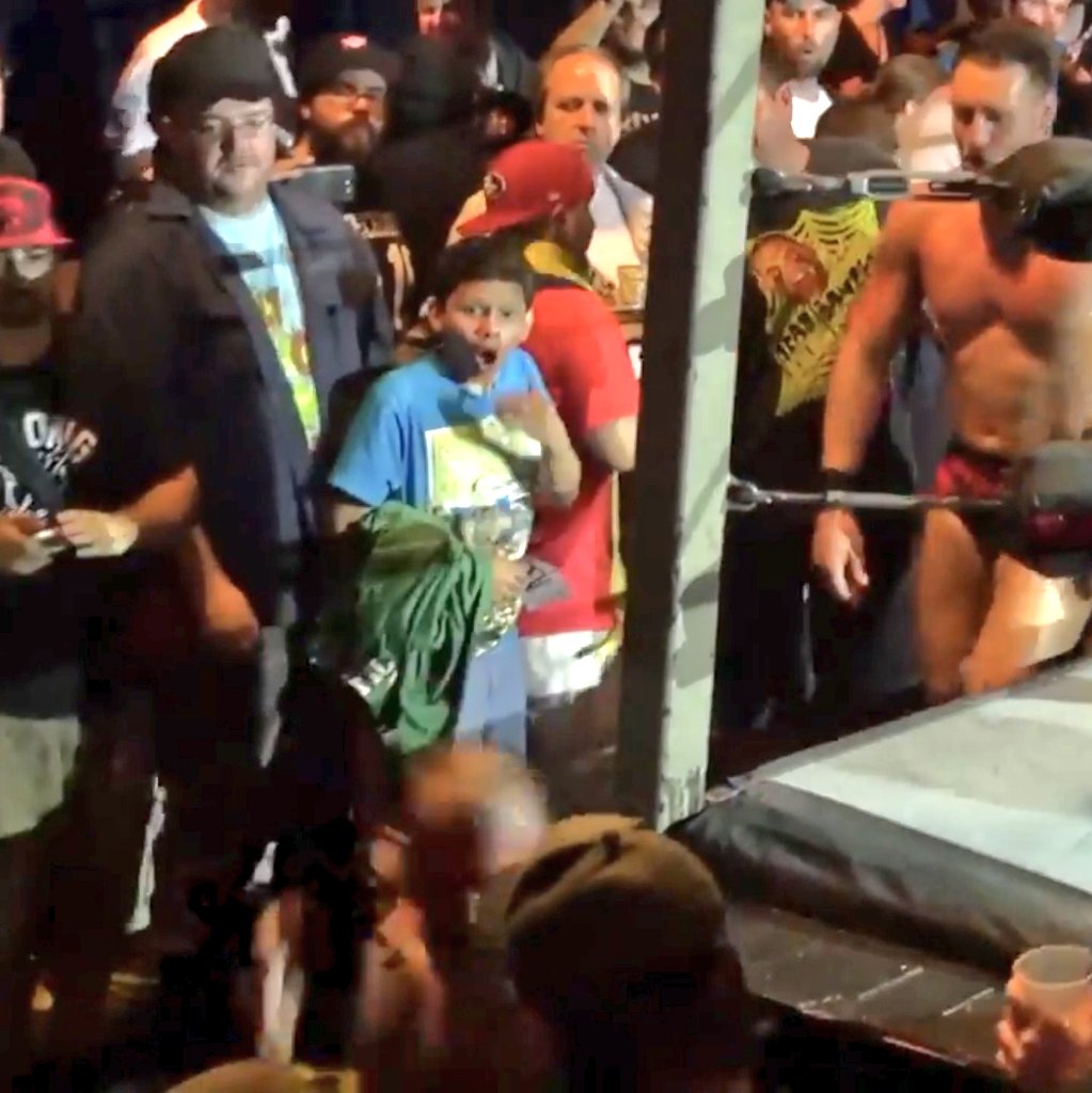 beyondwrestling's tweet photo. From Fete Music to the Performance Center! https://t.co/ZWk4w9YzU9