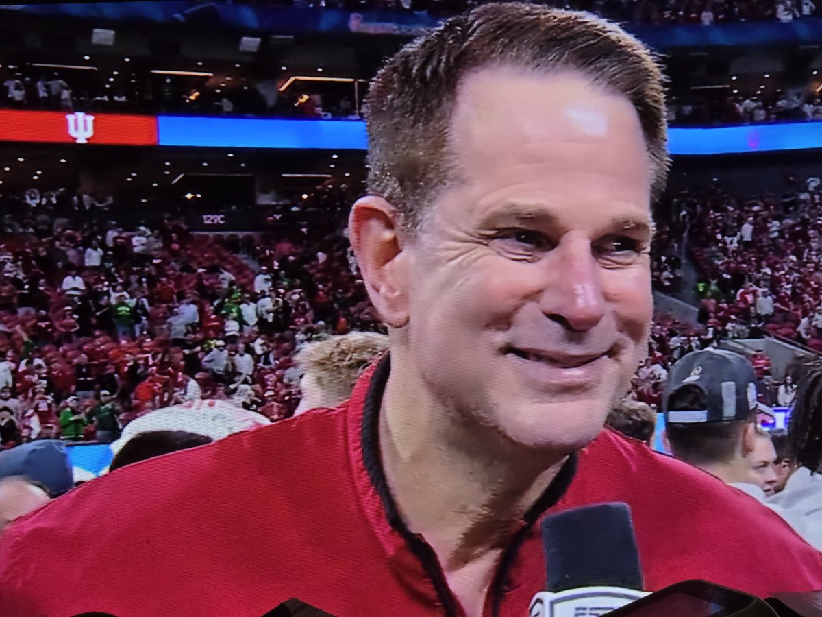 Drybeanag's tweet photo. Cignetti actually cracked a smile https://t.co/kBnClah2Yt