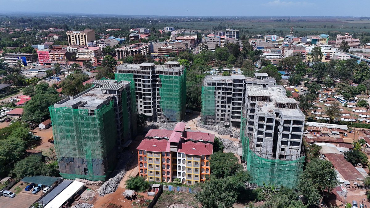 Thika’s housing demand is being met through the Affordable Housing Programme. The Thika Depot AHP is nearing completion,delivering 425 modern units plus shops &amp; a kindergarten,creating jobs for youth and women,boosting local enterprise and driving inclusive urban growth.