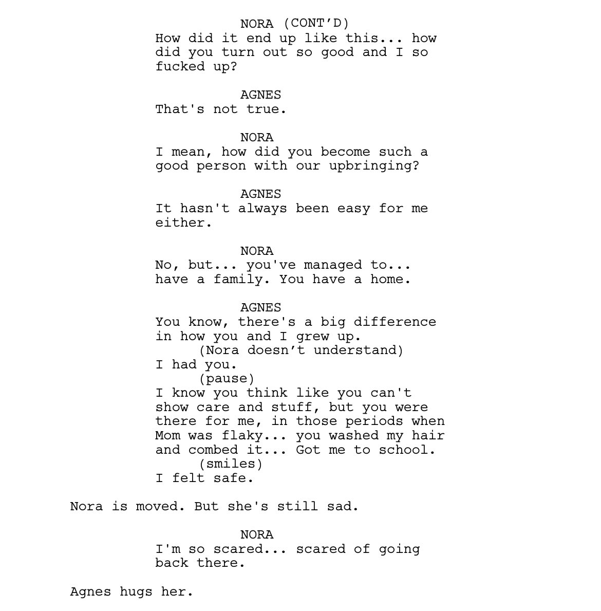 ast3roidcity_'s tweet image. we finally got the screenplay of this sentimental value scene