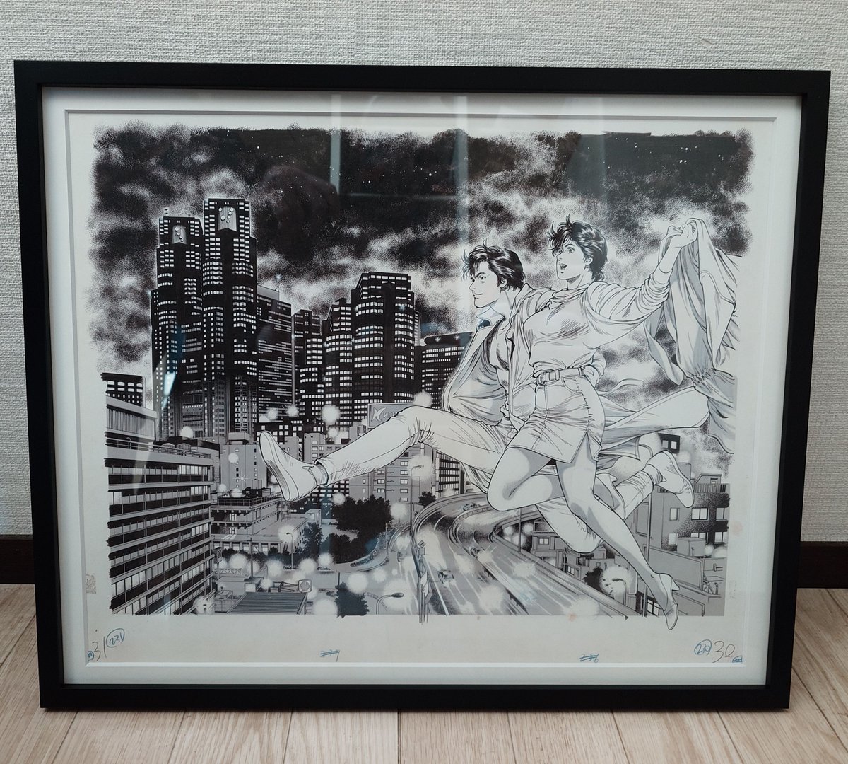 ス*7様 シティーハンター 複製原画 シティーハンター」の複製原画。(c