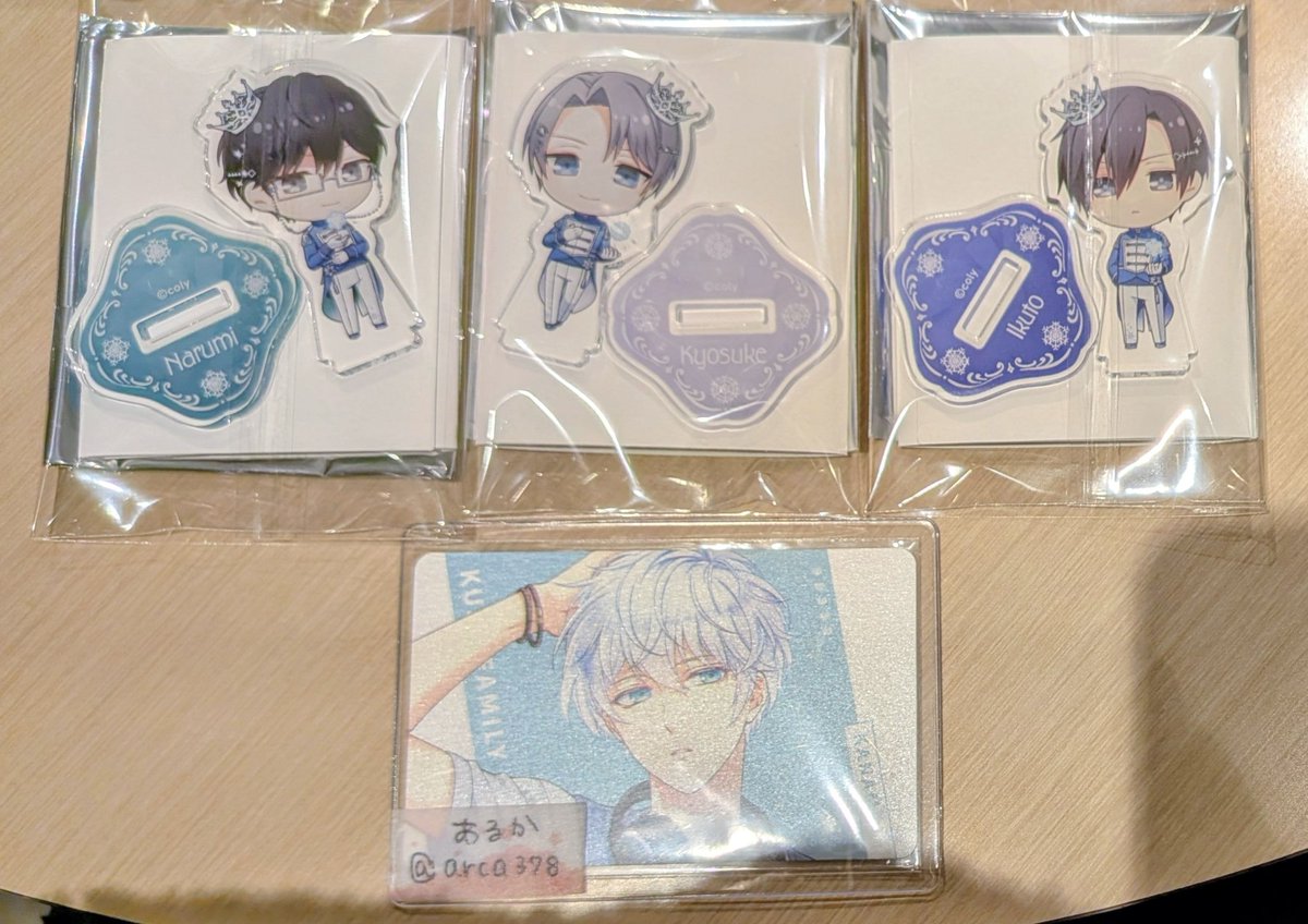 arca378's tweet photo. 【交換：譲渡】スタンドマイヒーローズ スタマイ coly cafe コリーカフェ My Crystal Prince　アクリルスタンド　特典

【譲】画像のもの
アクスタのみ譲渡可

【求】カナメ　500円(+送料)

本日池袋お手渡し、郵送
お気軽にお声掛け下さい🌸 https://t.co/poEf24bM4O