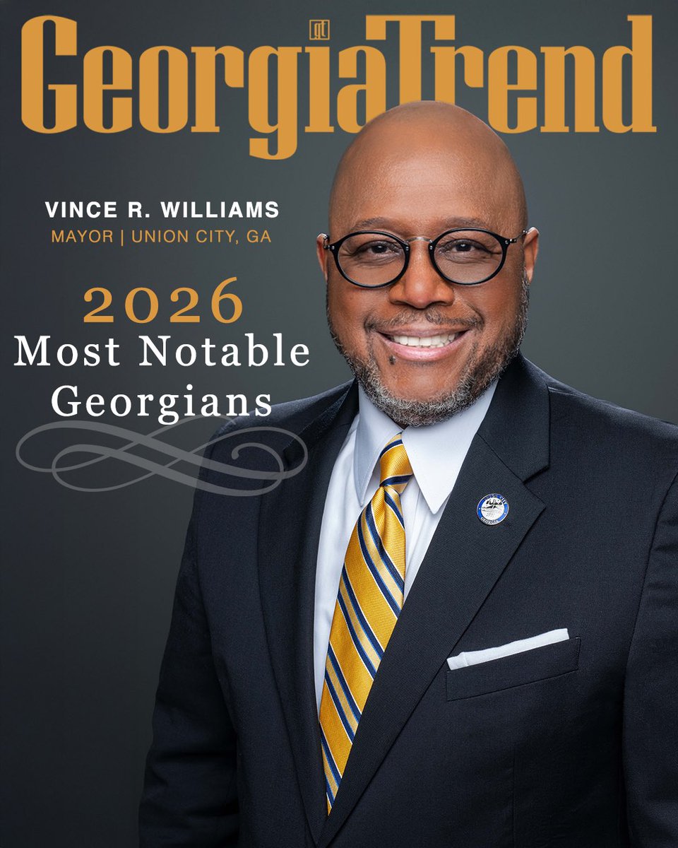 ucmayorvince's tweet photo. Humbled and honored to be recognized among Georgia’s notable leaders. Grateful to GOD for the continued opportunity to lead with integrity, character, love, and purpose. https://t.co/PX5cebIAvS