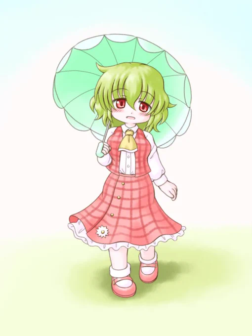ようやく描き初め 普通に幽香ちゃん