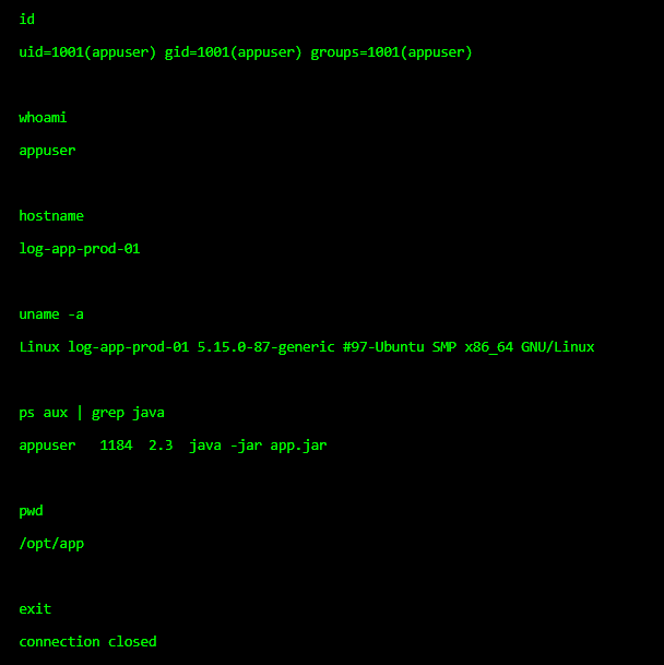 Log-based attacks become extremely dangerous when applications blindly trust what they log. Log4j made this painfully clear. The core issue wasn’t “remote code execution” by itself it was that user-controlled input was being logged and interpreted. Hackers can inject specially