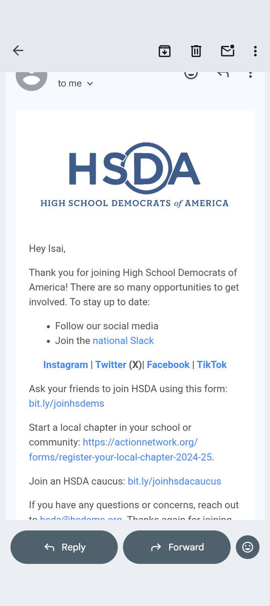 IsaiVazquez123's tweet photo. I'm officially part Of High School Democrats Of America. #DemsUnited 💙💙💙🇺🇲
BEST THING EVER.
Thank you @hsdems
#HSDA.💙💙🇺🇲 https://t.co/3rGuu2yK5B