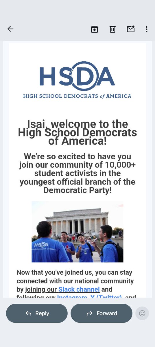 IsaiVazquez123's tweet photo. I'm officially part Of High School Democrats Of America. #DemsUnited 💙💙💙🇺🇲
BEST THING EVER.
Thank you @hsdems
#HSDA.💙💙🇺🇲 https://t.co/3rGuu2yK5B