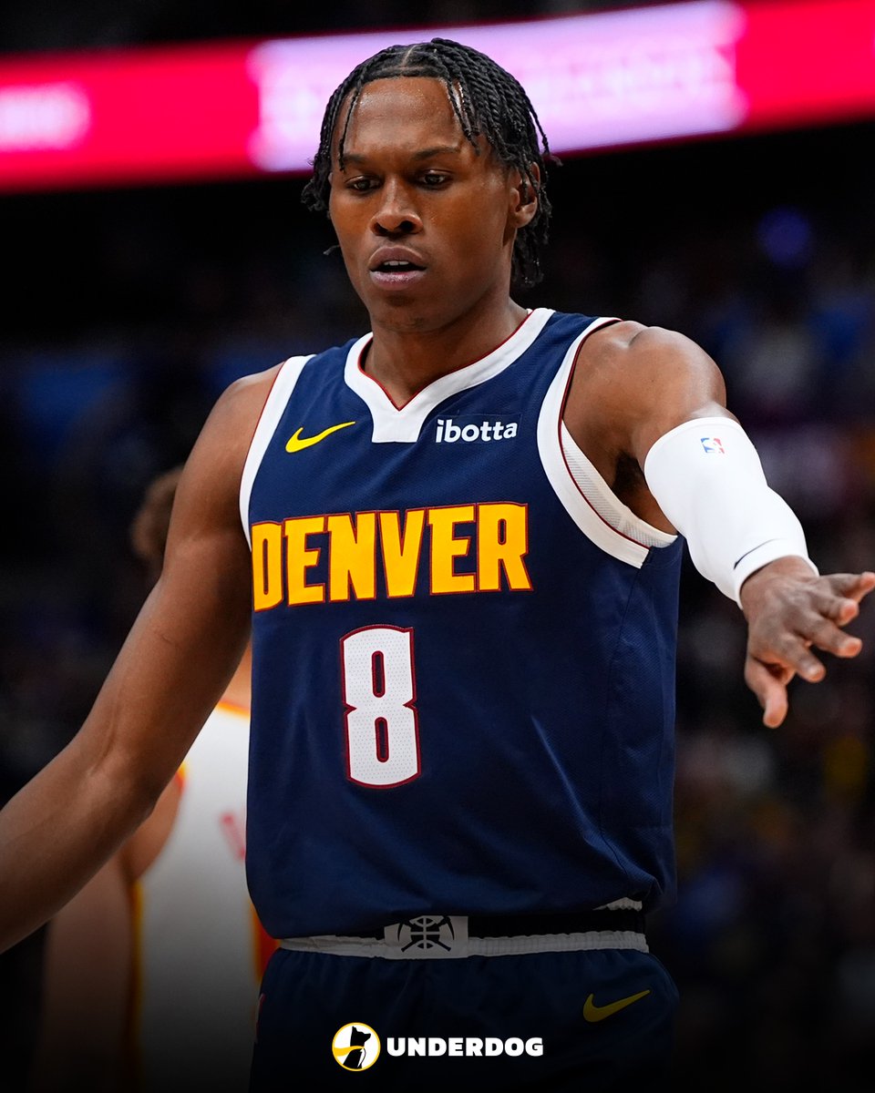 UnderdogNBA's tweet image. Peyton Watson last 6 games (no Jokic):

25 PTS, 11 REB, 4 AST, 3 STL
30 PTS, 6 REB, 2 BLK, 1 STL
24 PTS, 7 REB, 4 AST, 2 BLK
23 PTS, 4 REB, 2 AST, 1 BLK
21 PTS, 4 REB, 3 AST, 1 STL
24 PTS, 8 REB, 2 STL