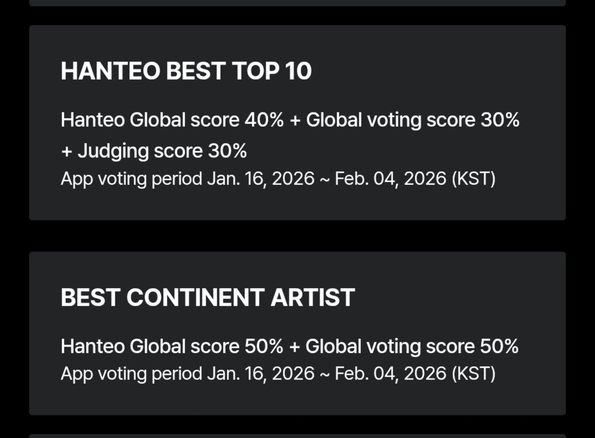 BEOMBASTlC's tweet photo. ‼️ATTENTION MOA‼️

There is information that HMA will open several new voting categories from January 16th to February 4th

TXT and Yeonjun are very likely to be nominated in these categories:
– Hanteo Best Top 10
– Best Continent Artist

So far, there hasn’t been an official breakdown yet. However, Best Continent Artist is expected to be divided by region, similar to last year:
Asia, South America, North America, Europe, Africa, and Oceania

Looking at the current situation in Round 1 – Global Popular Artist, the gap is already quite difficult to close. Because of this, instead of forcing votes there, it would be more strategic for MOA to focus on collecting tickets now and save them for the new categories, where our chances may be stronger and the competition more balanced

To prepare for this, here are the recommended daily targets for each app (minimum target):
○ Whosfan: 100 tickets per day
○ Mubeat: 20 tickets per day
○ Fancast: 20 tickets per day
**for mubeat and fancast, it's recommended to use multiple accs

These numbers may seem high, but please remember that we may need to vote in multiple categories at the same time and also having a strong ticket reserve allows us to push hard from the beginning, not panic vote at the last minute!

This plan has been made after carefully reviewing the current voting conditions and possible upcoming scenarios, so we kindly ask for your understanding and cooperation 🙏

We will share more detailed instructions, voting priorities, and any changes as soon as possible!

Thank you for your attention 🙌