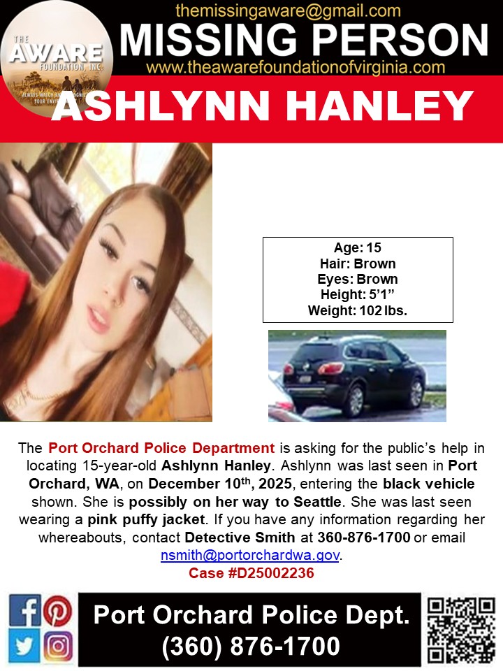 Please help us locate Ashlynn!!!
#TheAWAREFoundationInc
