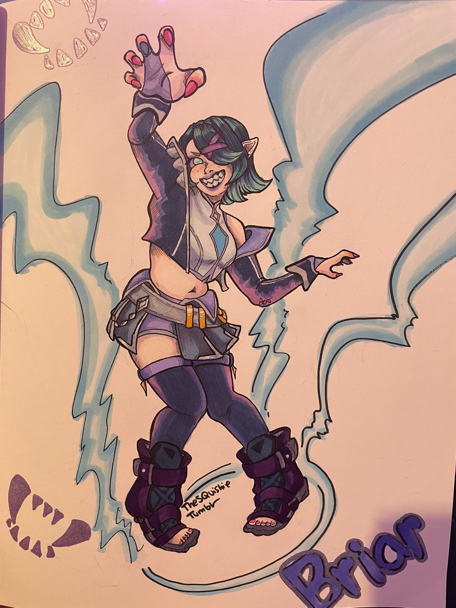 SQuishie_Fishy's tweet photo. Loving battle academia Briar already 
#squishscribbles #battleacademiabriar https://t.co/IaBtK67CaB