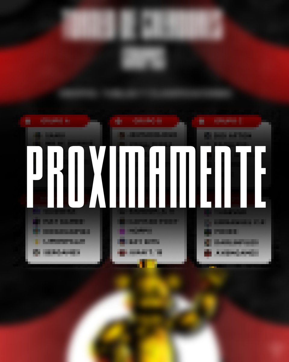 Mañana todos los participantes y Espectadores se uniran al Servidor Oficial de Discord👀

y dentro de poco, tambien daremos con quienes les toco en el grupo, asi que aca les va una pista..

en la misma imagen de participantes, ya estan los grupos armados.
#TheBestFnafTournament