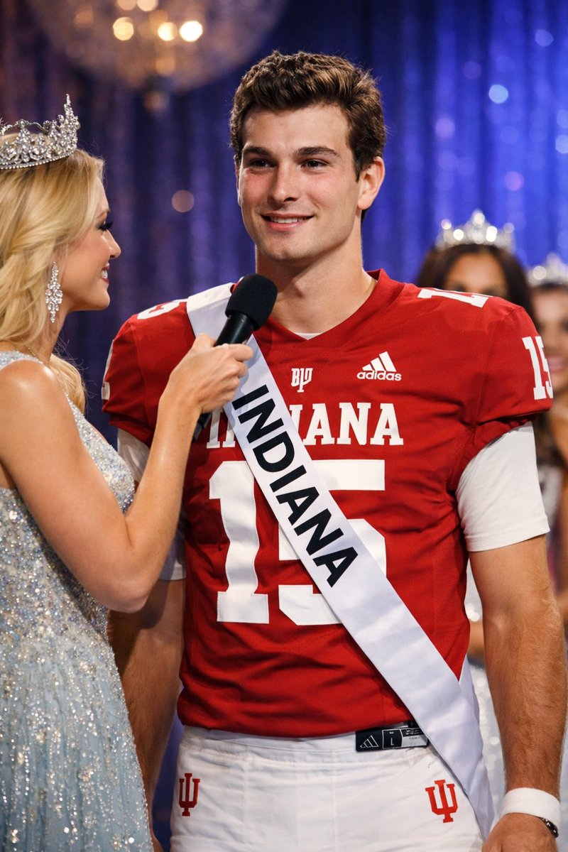 DanielL0711's tweet photo. Hypothetically, If there was ever a football player that could nail his answer to the question during the @MissAmerica Finals…it would be @qb_fernando. #respectfully https://t.co/kMRWfZfViY